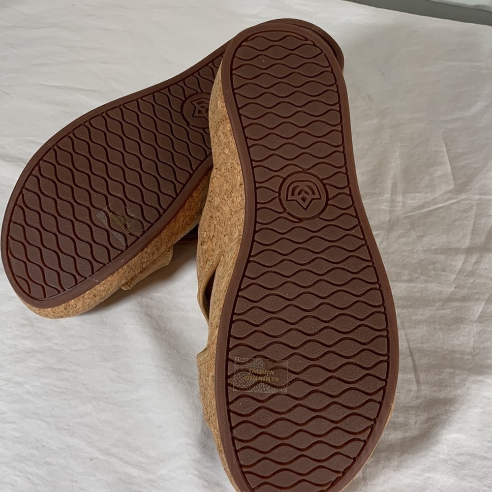 Spenco Kholo Karla Cork Wedge Slide Sandals, 8B - Picture 6 of 8